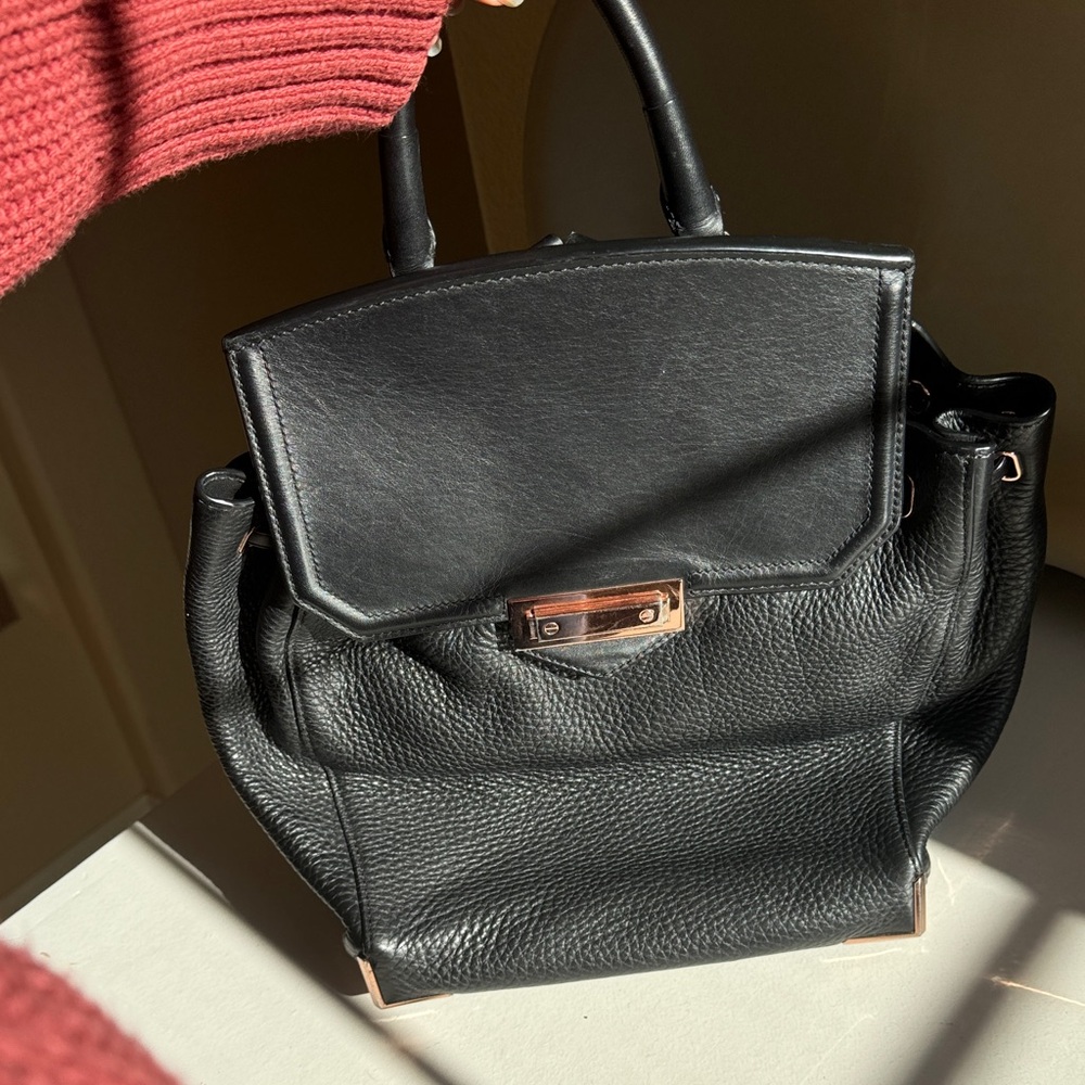 Alexander Wang Black Leather Backpack